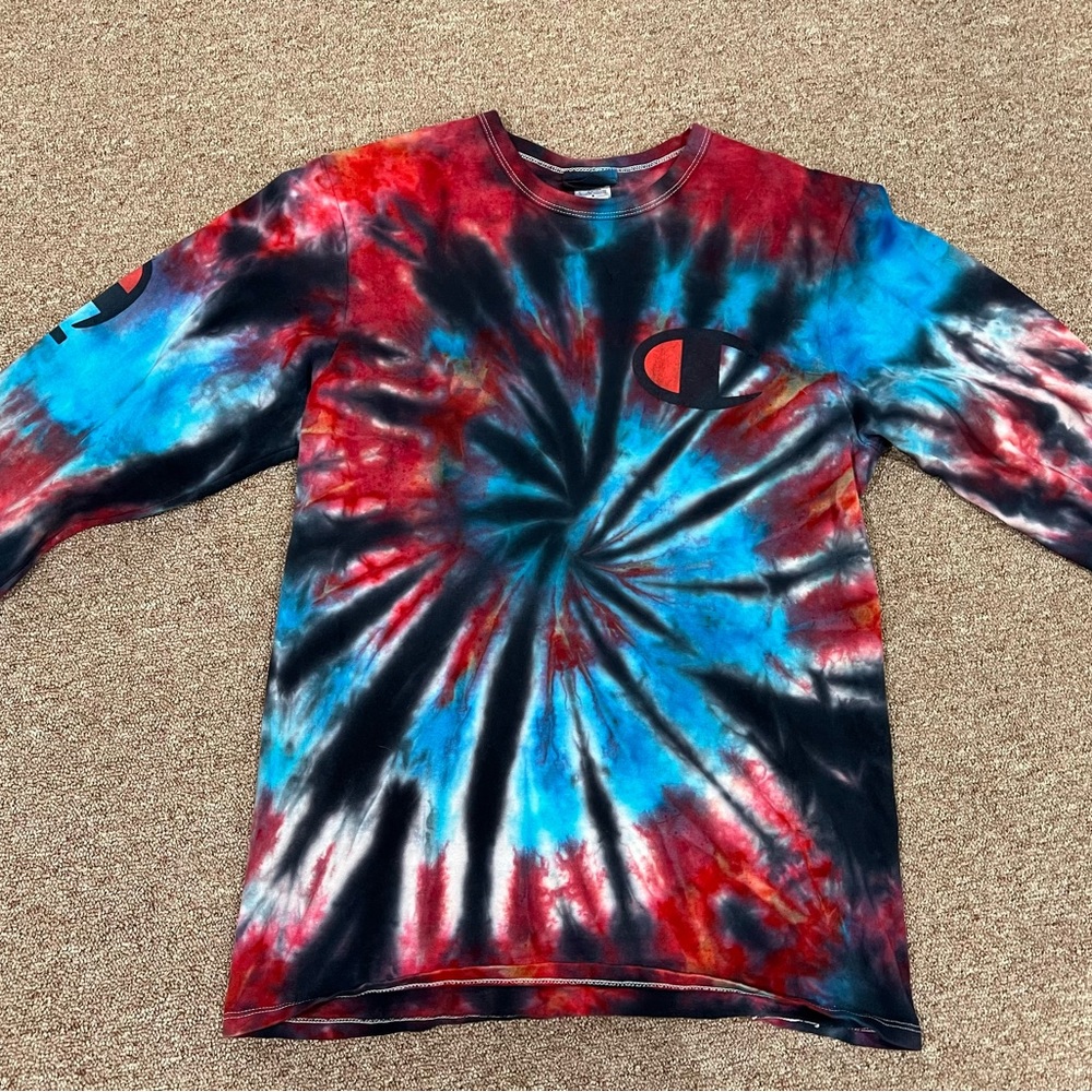 Champion Heritage Tie Dye Long Sleeve Shirt